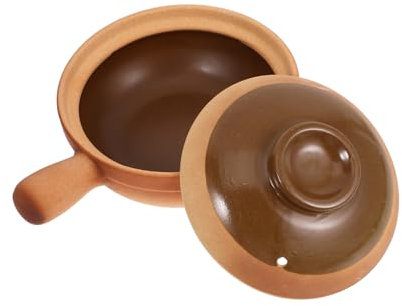 Holibanna Pentola in Ceramica Con Manico Singolo Per Cottura Al Forno Pentola Per Minestre e Stufati Tradizionali Adatta Per Cucinare Casa Cucine Domestiche