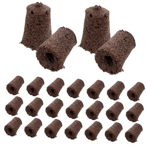 TOYANDONA 30 Pièces Blocs De Tourbe Naturelle Hydroponiques Substrats à Croissance Rapide pour Germination De Semis Fournitures pour Jardinage Hydroponique