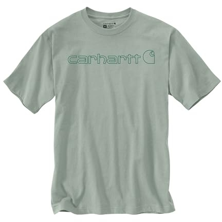 Carhartt Herren Relaxed Fit Heavyweight Short-Sleeve Logo Graphic T-Shirt, Seabrook, XS EU
