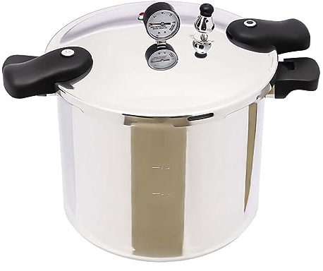 awolsrgiop Olla a presión eléctrica de 22 L, con manómetro digital, 90 kpa, olla a presión, inducción y salida de presión para cocina de gas