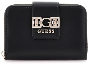 GUESS Geldbörse Jane Zip Around Wallet Black schwarz