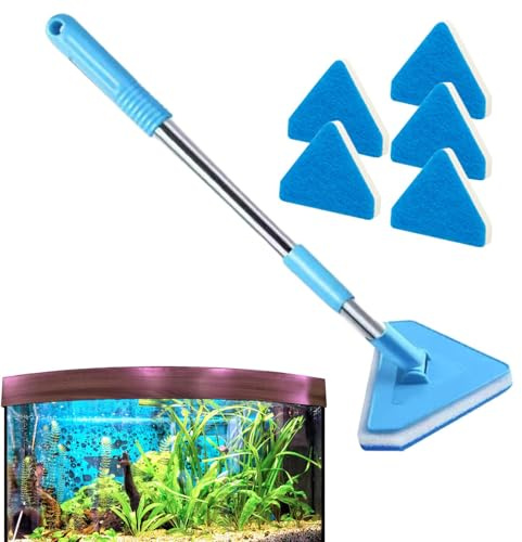 Aquarium-Schrubber reinigungswerkzeug mit langem Griff und Kopf