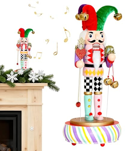 Tyinerc Boîte À Musique Casse-Noisette De Noël - Décoration Saisonnière De Noël | Boîte À Musique Décorative Pour La Maison - Pour Passionnés Adolescents Adultes Bureau Table De Chevet Coiffeuse Salon