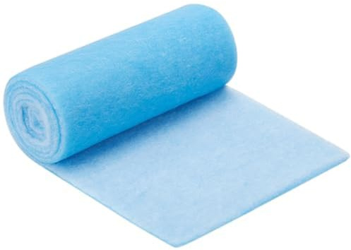 CashMuch Filtro de ventilación reutilizable de algodón para aire acondicionado, purificadores de aire y campanas, 230 x 30 cm, color azul y blanco, material de fibra de algodón, lavable y