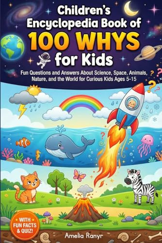 Children's Encyclopedia Book of 100 Whys for Kids: Building the Ultimate Brain with Fascinating Questions and Answers About Science, Space, Animals, ... Minds Ages 5-15 (The Ultimate Whys for Kids)