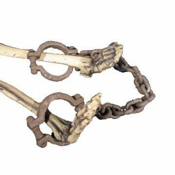 Müller - Hand und Fußfessel, rostige Eisenoptik, Kunststoff