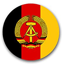 Copytec Aufkleber/Sticker - DDR Wappen Staatswappen Deutsche Demokratische Republik Ährenkranz Deutschland Wappen Abzeichen Emblem 7x7cm#A1843