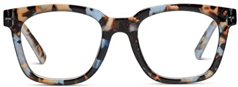 Peepers by PeeperSpecs womens To the Max Blue Light Blocking Reading Glasses, Blue Quartz, 49 US(+1.75)
