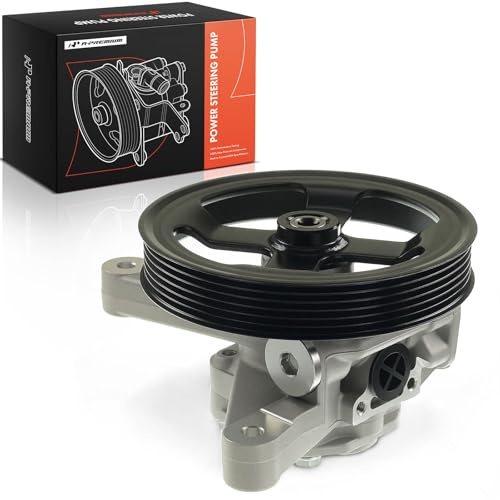 A-Premium Power Steering Pump, with Pulley, Compatible with Acura RL 2005 2006 2007 2008, 3.5L Gas, Replace # 56100RJA015, 56100-RJA-005