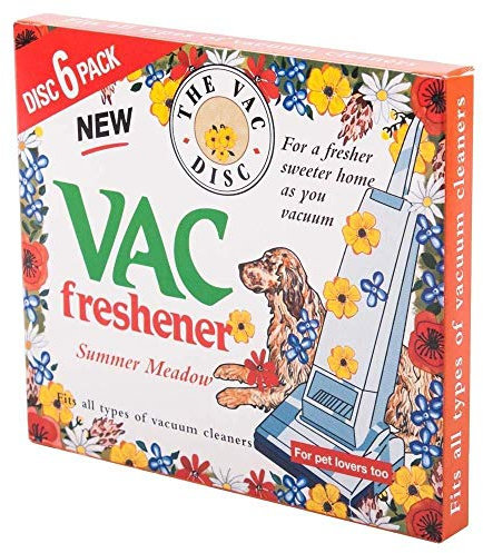 New Vac Disc Summer Meadow | Pack of 30 Fresheners 6 x 5 | Home Pet Lovers | Fits All Vacuum Cleaners