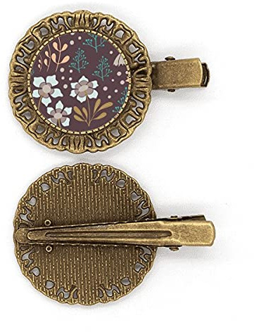 Braune Blumenpflanze Farbe Haarnadel Haarschmuck Brosche Haarklammer Barrette