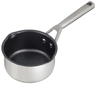 Ninja Foodi Zerostick Stainless Steel Milk Pot 14 cm [C60214EU] Non-Stick Coating, Induction Compatible, Dishwasher Safe