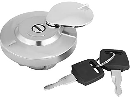 DEWIN Tapa de Combustible, Tapa de Tanque de Gasolina de Motocicleta con 2 Teclas Compatible con Shadow VT750 DC C2 VLX VT600