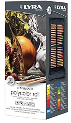 LYRA Rembrandt Polycolor, Lápices de Colores para Bellas Artes, redondo, Rollo, colores surtidos, 24 unidades