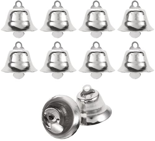FOMIYES Accessoires de Cloche de Noël, Accessoires de Cloche d', Petite Cloche Métallique, Cloches Métalliques pour la Décoration du Sapin de Noël, Le Bricolage 20PCS (2,1 cm)