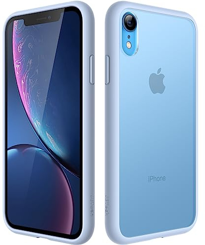 JETech Matte Hülle für iPhone XR, Himmelblau | Robuster Schutz, Matte Rückseite, Anti-Fingerabdruck, Stoßfestes Design