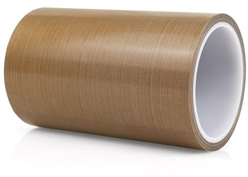 BOMEI PACK 150 mm x 10 m x 0,18 mm nastro adesivo in teflone autoadesivo per macchina sottovuoto, resistente alle alte temperature, superficie liscia a basso attrito, adatto per FoodSaver, Seal A Meal