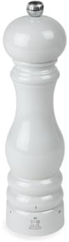 PEUGEOT - Salzmühle Paris u'Select 22 cm - ParisRama - 6 voreingestellte Mahlgrade - Aus PEFC-zertifiziertem Holz - Französiches Know-How - Elfenbeinfarben lackiert
