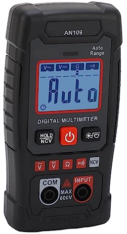 Multimètre Portatif, Multimètre Numérique 4000 Points, Testeur de Tension à Plage Automatique, Compteur de Résistance NCV, Multimètre Portatif, Multimètres