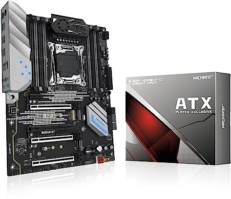 MACHINIST LGA 2011-3 Carte mère, Intel X99 (Intel 5e/6e génération) serveur carte mère (ATX, PCIe 3.0, DDR4, NVME/SATA M.2, démarrage à une touche, SATA 6 Go/s) pour Xeon E5 V3/V4, Core i7 Series MR9S