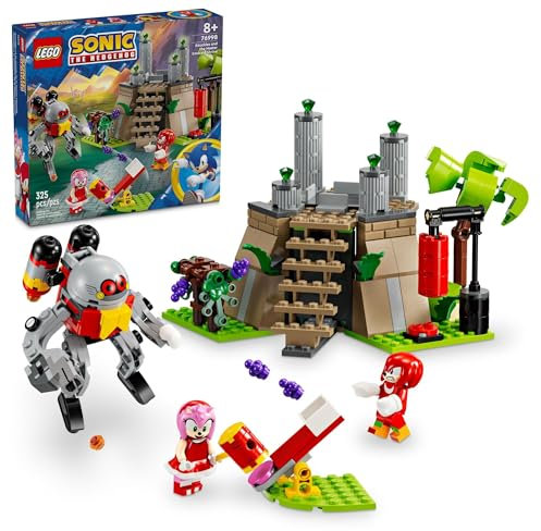 LEGO Sonic The Hedgehog: Knuckles and The Master Emerald Shrine Collectible Video Game Toy Building Set, Comes with 2 Sonic Action Figures, Gamer Gift for Boys and Girls Ages 8 and Up, 76998