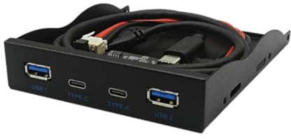 Osmond USB3.2 GEN2 Typ C Diskettenlaufwerk Position, 10 Gbit/s Panel, 3,5 HUB, 19-poliger auf C-Anschluss, reversibles Plug-In