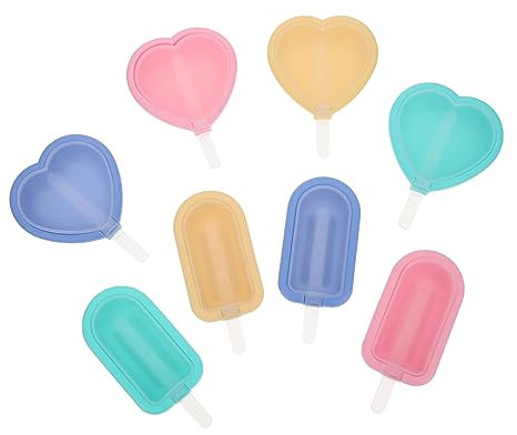 Mikinona 8piezas Moldes De Silicona Para Helados Máquina Para Hacer Helados Suministros Verano