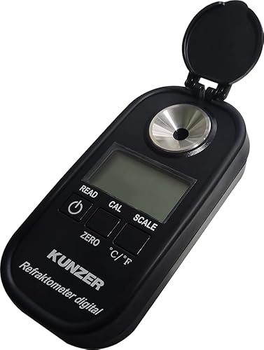 KUNZER 7RFK02 Refraktometer digital, Messgerät, Prüfung von Flüssigkeiten | für Scheibenwischer, Kühlmittel, Kfz-Service, Kühlerfrostschutz, Batteriesäure, Blue-Additiven, Messbereich