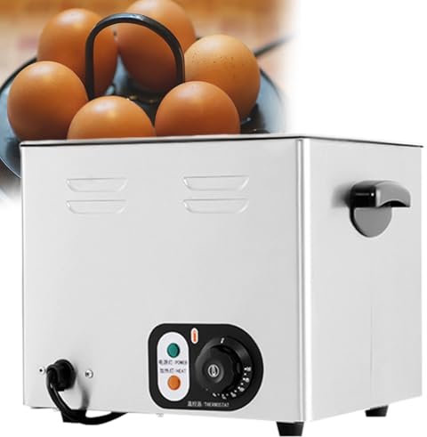 Beachtiful Hervidor de Huevos Eléctrico, Capacidad para 60 Huevos, Hervidor de Huevos Comercial de Aguas Termales de 2600 W, Máquina para Huevos Cocidos a la Mitad y Huevos Pasados ​​por Agua