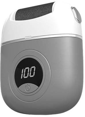 Amoladora de pies eléctrica, escofina de pies eléctrica - Limas para pies | con pantalla digital Removedor de callos - depuradora de pies con agarre ergonómico para talones, costados de los pies, p