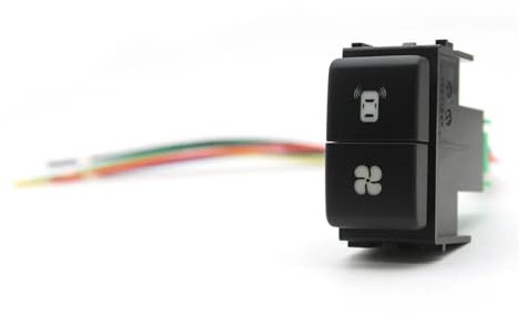 AXTGBHL 1 Stück Auto Dual Schlüsselschalter Power Scheinwerfer Vorne Hinten Nebel LED Lichter Musik Spotlight Taste Mit Kabel Fit for Nissan Patrol Y61 Y62(Radar Fan)