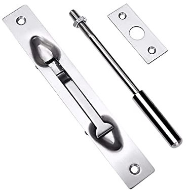 BCJMKDX Serrature per porte a cilindro con chiavistello scorrevole in solido acciaio resistente per mantenere voi e private serratura scorrevole (20,3 cm)