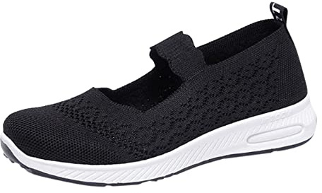 Scarpe da Passeggio da Donna con Supporto per Arco Senza Lacci Sneakers Donna Slip on Leggero in Mesh Scarpe da Passeggio Outdoor Estive Scarpe per Diabetici Sportive Camminare Scarpe da Ginnastica