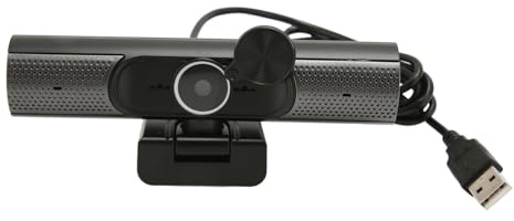 PUNELE USB Webcam 2K 30fps Auto Focusing HiFi Speaker Noise Reduction Mic Plug and Play PC Camera for Desktop Laptop Video Chat