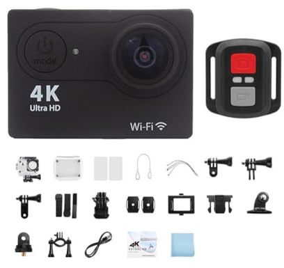 Caméra de sport H9 5,1 cm 4K Wifi Moto Dashcam, étanche T7V5 Dv Caméra haute définition Sports de plein air WiFi Action HD 4K Compact avec Sports Plongée - Camer