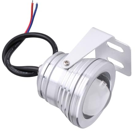 Marine Boot Yacht 10W 12V RGB LED Spot Licht Regen Dichte Lampe mit Fernbedienung für Marine Yacht (Silber-weiße Hülle)