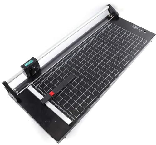 Coupe-papier rotatif de précision - Coupe-papier manuel pour photo, film, papier d'art, découpe sans bourrage - Idéal pour bureau, plastique fin, carton souple, PVC