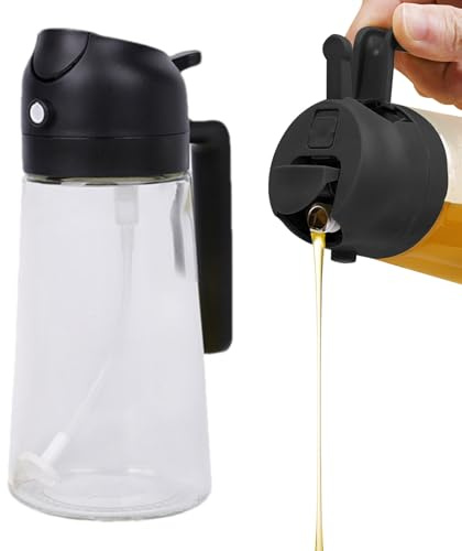 Dispensador de 2 en 1-470 ml de de cocina Mister Pulverizador para al aire libre - Parrilla para cocinar ensalada | Spray de niebla fino ajustable, material libre de BPA con