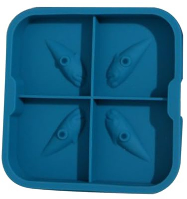 Molde de tiburón | Molde de hielo divertido 3D | Moldes de chocolate de vida marina | Molde de silicona de fácil liberación | Forma de silicona en forma de para beber agua, cocina, hogar creativo