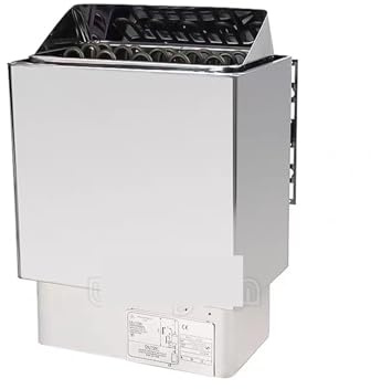 Sauna-Dampfgarer, Edelstahl-Saunaofen, elektrischer Saunaofen 4,5 kW/6 kW/8 kW/9 kW, gewerbliche Saunaraumausrüstung for den Haushalt fürs Badezimmer(6KW)