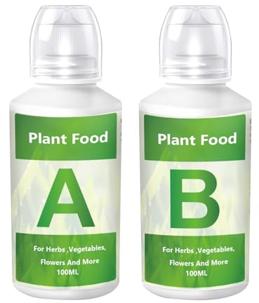 Soluzione nutritiva fertilizzante idroponico A+B - nutrimento per piante idroponiche | Soluzione nutritiva A+B di fertilizzante idroponico per il di coltivazione per lattuga e pomod