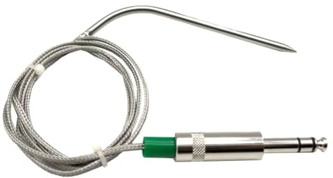 Gettimore PT100 - Termómetro de Resistencia para Alimentos SUS304 de Acero Inoxidable con Alambre de Malla Trenzado para Barbacoa Carne y Parrilla