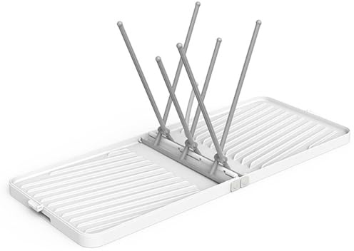 Abtropfgestell für Flaschen, Trinkbecher, hohe Kapazität, 8-in-1-Halter, humanisiertes versetztes Design, platzsparendes Tablett für Flaschen, Sauger, Tassen, Pumpenteile, Küche, hohe Haltbarkeit