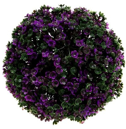 Floristik24 Deko-Kugel Lila Pflanzenkugel Ø15cm künstlich Blüten