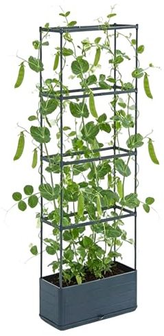 Maceta para Tomates para Patio | Torre de Cultivo con Enrejado | Maceta Cultivadora de Tomates con Tutor,para Interior Invernadero Patio Balcón Terraza Jardín Porche Comedor Hogar Apartamento Exterior