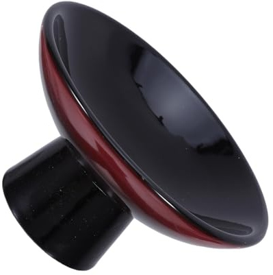 MAGICLULU Frutero con Patas de Cerámica Rojo para Servir Frutas y Aperitivos, Bandeja Decorativa Elegante para Comedor y Reuniones Familiares