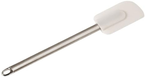 Louis Tellier - Spatule silicone professionnelle – Manche inox 29 cm – Racle bords et mélange délicatement – Antiadhérent et lavable au lave-vaisselle