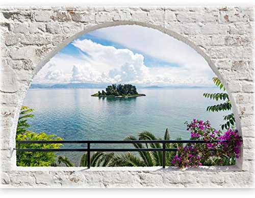 murando - Fototapete Vlies Poster Fensterblick, 210x150 cm, Schlafzimmer | Full HD Druck, 3D-Effekt, lichtbeständige Farben, ideal fürs Wohn- oder Schlafzimmer, schnelle Montage, lichtbeständig, edel