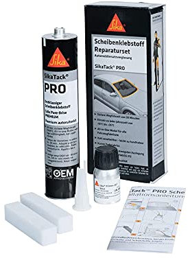 SikaTack PRO Kartusche Reparatur Set Scheiben Klebstoff Verglasung 506077