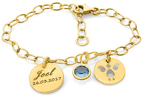 Taufarmband Gold Mädchen oder Junge Armband 925 Sterling Silber zur Taufe mit Gravur Armkettchen für Baby und Kinder Silberarmband Patenkind Engel | HANDMADE IN GERMANY